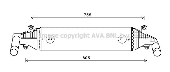 AVA QUALITY COOLING Välijäähdytin MZ4267